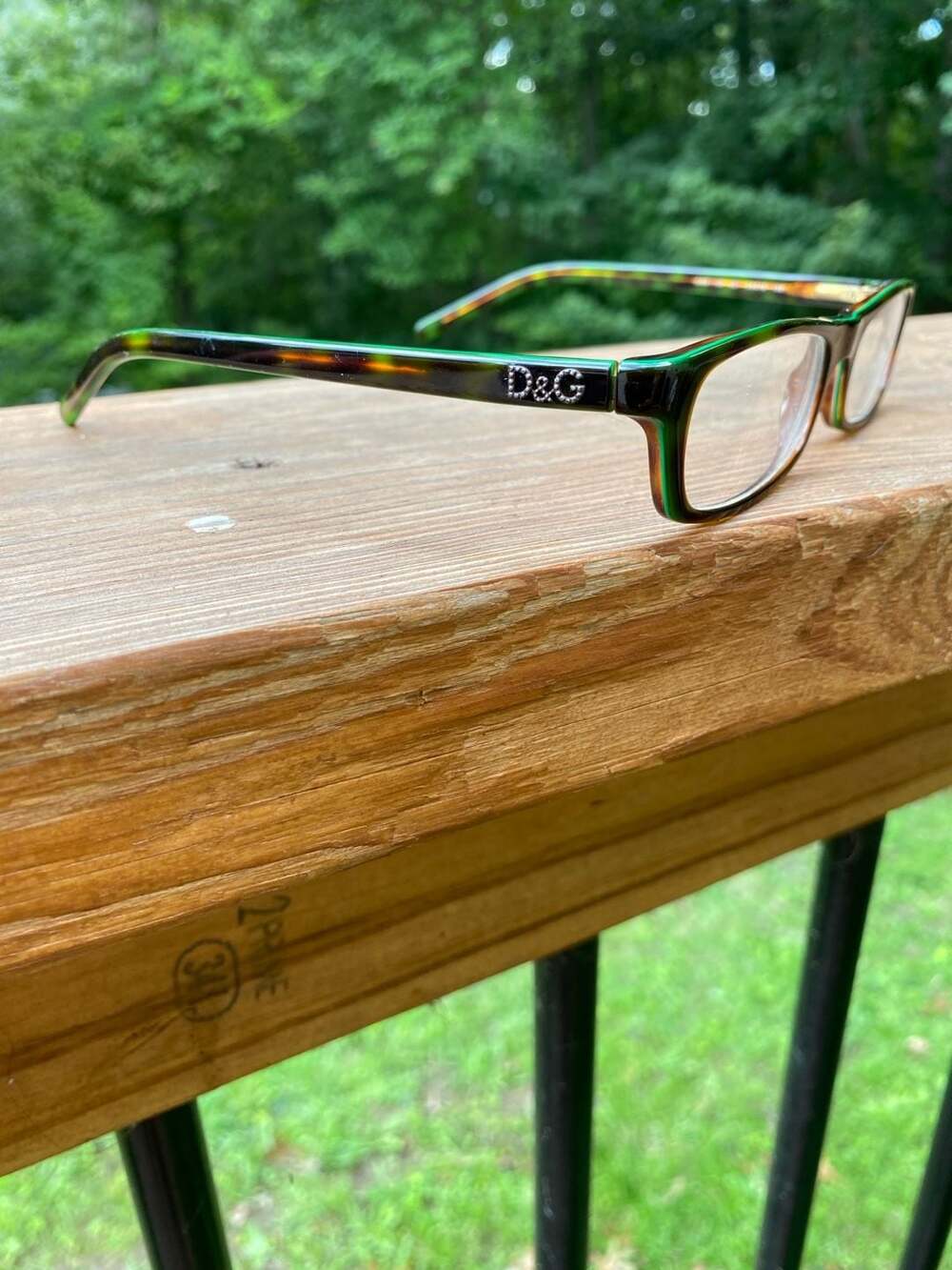 D&G Dolce & Gabbana DG 1109 621 Tortoise Green Eyeglasses Frames 50-18-135